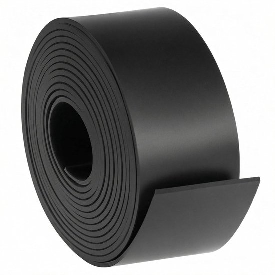 Neopreen Rubber Strips 50mm x 3mm x 3m - Zwart - Volledige Rubber Blad voor DIY Seals, Isolatie en Anti-Vibratie