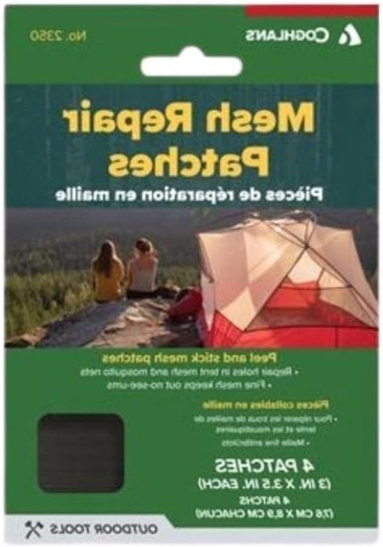 Netreparatiepleisters - Reparatiestickers - Tent Reparatie - Zelfklevend Snel - Eén Maat - Meerkleurig van Merkloos