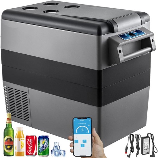 NextNovaDeals Autokoelkast - Vriezer 32 Liter - 12V Aansluiting - Draagbaar Voor Auto Camping En Reizen - Stil -20°C Tot 20°C