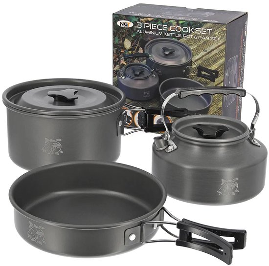 NGT Aluminium ketel- en pannenset - Camping Kookgerei