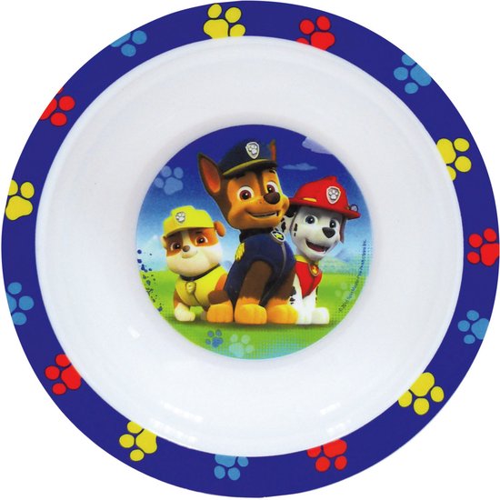 Nickelodeon Paw Patrol Kom Kunststof 16 Cm Blauw van Nickelodeon
