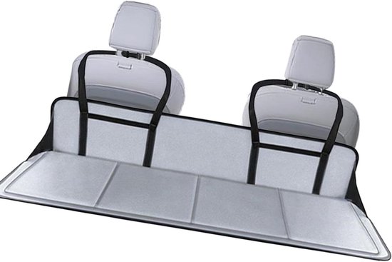 Niet-opblaasbare Automatras - Reismatras Auto - Comfortabel Slapen - Vult Opening Achterbank - 42 x 128 cm - Grijs