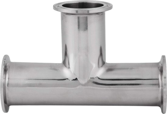 Nieuwste 1-delige klem T-stuk 3-weg - Sanitair Montage - Roestvrijstalen Klem - 15 " Tri-Clamp 38 mm pijp OD van Mophorn