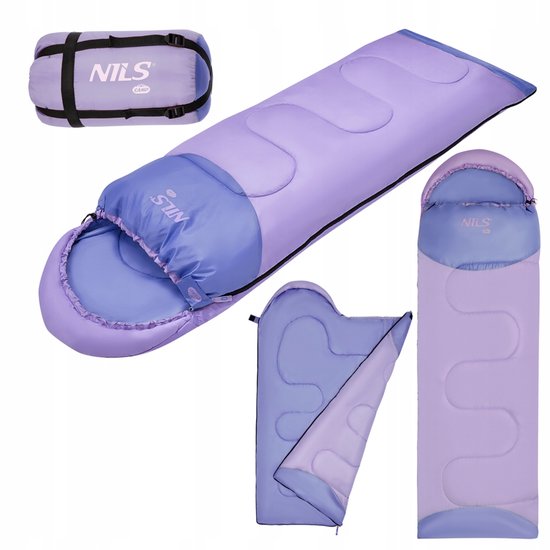 Nils Camp Junior Slaapzak met Capuchon - Warm & Licht (180x60cm)