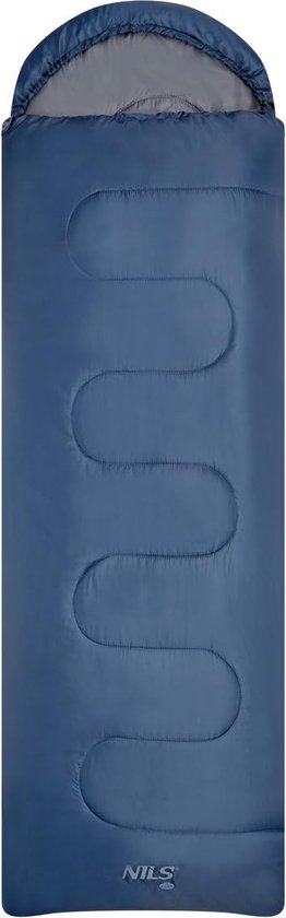 Nils Camp NC2107 - Slaapzak - Blauw-Grijs - Maat L - Polyester