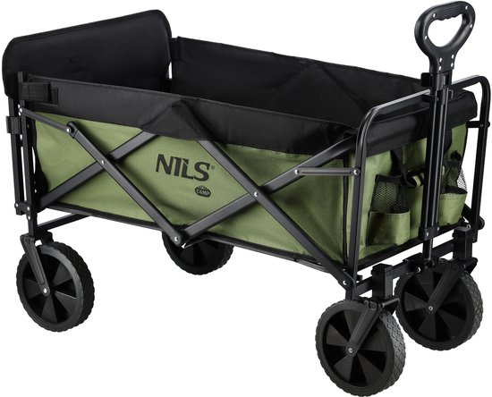 NILS CAMP NC2602 - Bolderkar - 150 litra - Groen - Stalen Frame van Merkloos