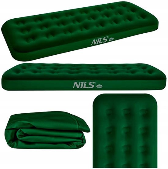 Nils Camp NC2801 Drijvend Kampeerbed 191x73x22cm Groen van Merkloos