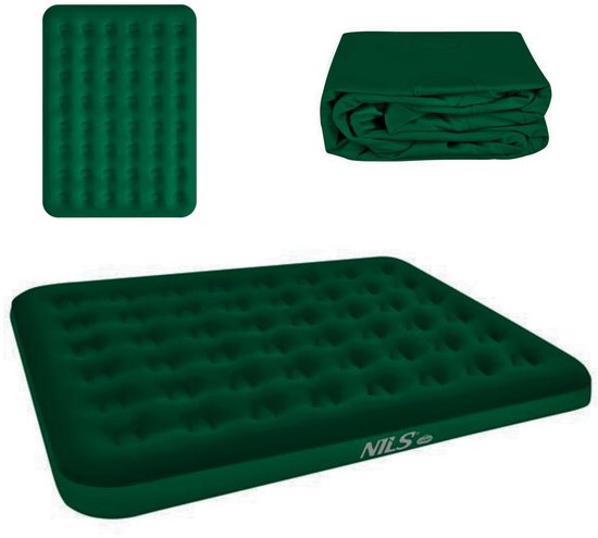 Nils Camp NC2803 2-persoons luchtbed 203x152cm groen van Merkloos