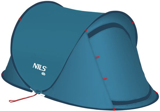 NILS CAMP - NC3743 - Kampeertent - Blauw - Zelfopzettend - UV-bescherming van Merkloos