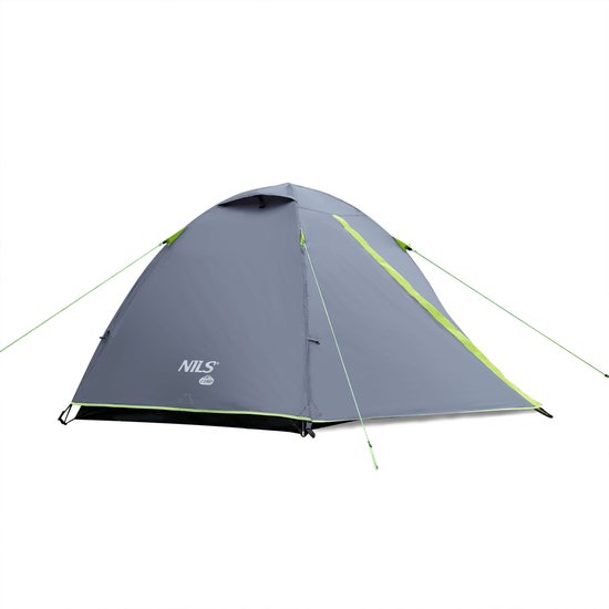 NILS CAMP NC6004 - Tent - Drie Personen - Waterdicht - Tweelaags van Merkloos
