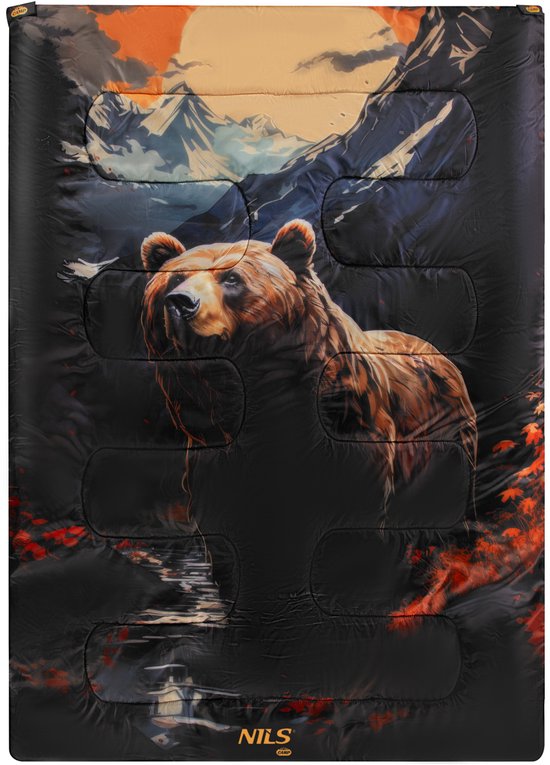 NILS CAMP - Slaapzak - 3 in 1 - Dubbel - 200x140 cm van Merkloos