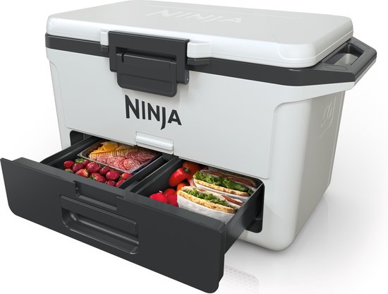 Ninja Frost Vault Koelbox - 47 Liter - Stevig en Handig - Langdurige IJsopslag - Wit - FB151EUWH van Ninja
