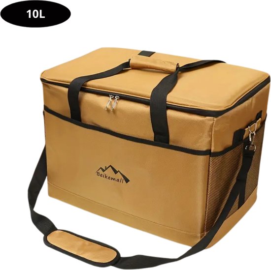 Nivard Koeltas - Koelbox - Koelelementen - Coolbox - Auto - Lunchtas - Strand - Bruin 10L van Nivard