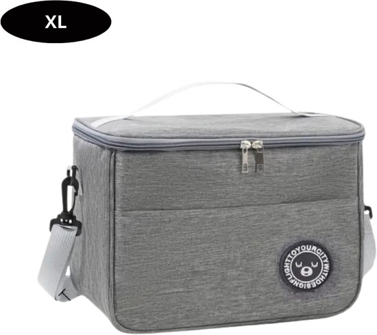Nivard Koeltas - Koelbox - Koelelementen - Coolbox - Auto - Lunchtas - Strand - Grijs XL van Nivard