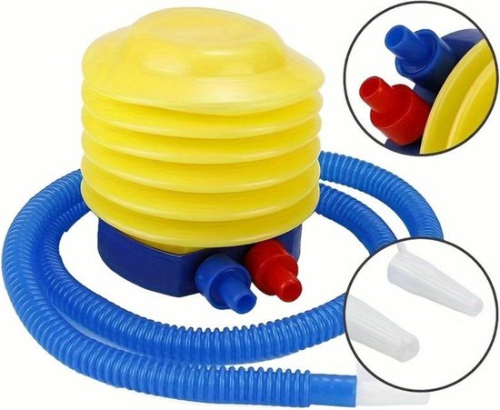 Nivard Luchtbedpomp - OpblaaspompLucht Pomp - Luchtpomp - Camping Pomp - Mini - Geel van Merkloos