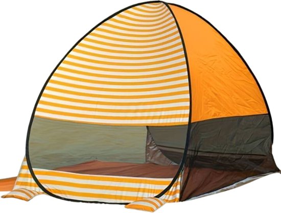 Nivard Strandtent - Extra Sterk - Winddicht Strandtent - Strand - Outdoor - UV Bescherming - Draagbaar - Oranje van Nivard