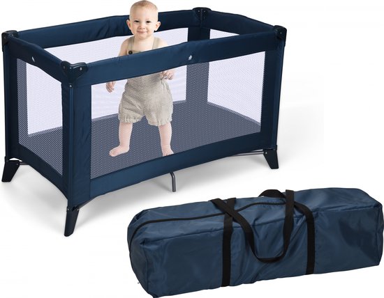 No Label Campingbedje 120 X 60 X 76 Cm Blauw van No Label