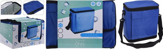 No Label Opvouwbare Koeltas 36 X 25 Cm Polyester Blauw van No Label
