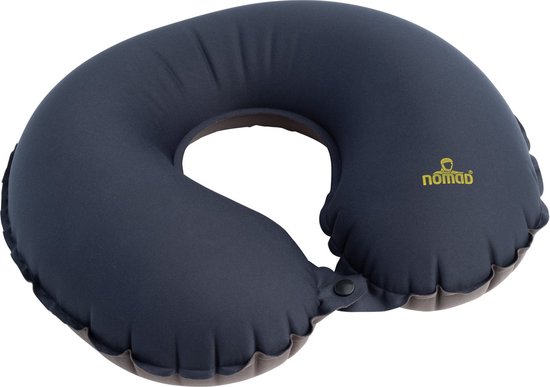 NOMAD® Air Nekkussen Opblaasbaar - Compact Reiskussen Vliegtuig - Slechts 60 Gram - Slim ventiel - Incl Hoes van NOMAD