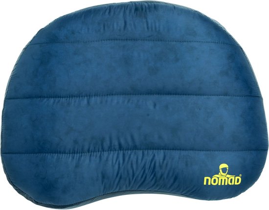 NOMAD® Air Pillow Down - Super zacht - Opblaasbaar Reiskussen - Blauw - 36x25x10 cm - Slechts 120 Gram - Campingkussen Incl Hoes van NOMAD