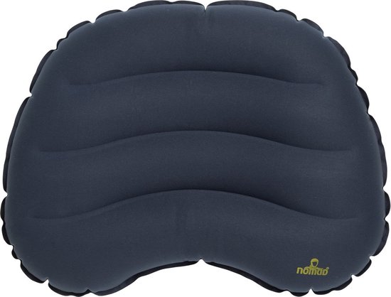NOMAD® Air Pillow | Opblaasbaar Kussen | Donkerblauw Reiskussen | 37x28x8 cm | Slechts 90 Gram | Vliegtuig / Kampeerkussen Incl Hoes van Merkloos