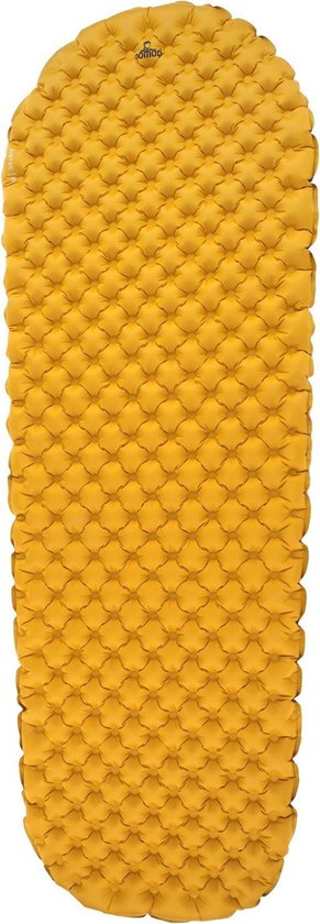 NOMAD® AirTec R.W. - Slaapmat - 183x65 - 6 cm dik - 1 persoons luchtbed - Geel - Super compact - Hoge Kwaliteit - Incl Hoes van NOMAD