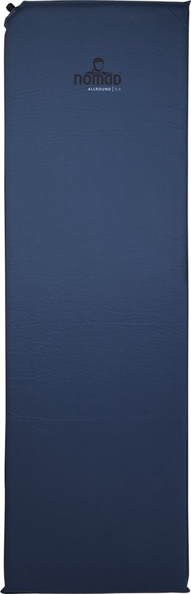 NOMAD® Allround 5.0 Slaapmat Zelfopblazend | 198x63 cm | 5 cm dik | Blauw | 1 Persoons Luchtbed | Incl compressiehoes van NOMAD