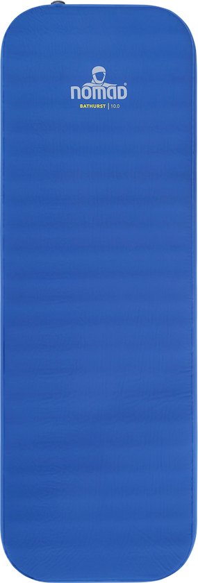 NOMAD® Bathurst 10.0 Slaapmat Zelfopblazend - 198 x 68 - 10 cm dikte - Blauw - Lichtgewicht - Comfort kamperen - Incl Hoes van NOMAD