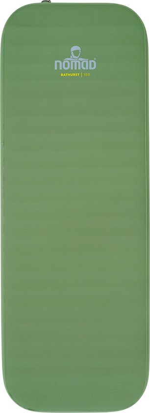NOMAD® Bathurst 10.0 Slaapmat Zelfopblazend | 198 x 68 x 10 | 10 cm dikte | Groen | Incl Hoes van NOMAD