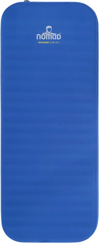 NOMAD® Bathurst 10.0 XW Slaapmat Zelfopblazend - 198 x 76 - 10 m dikte - Blauw - Lichtgewicht - Comfort kamperen - Incl Hoes van NOMAD