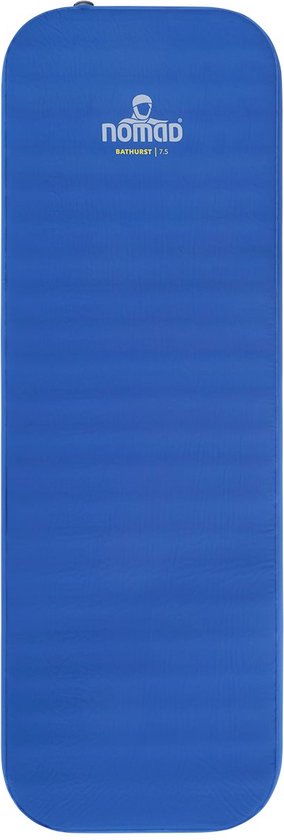 NOMAD® Bathurst 7.5 Slaapmat Zelfopblazend | 198 x 68 | 7.5 cm dikte | Blauw | Lichtgewicht | Comfort kamperen | Incl Hoes van NOMAD
