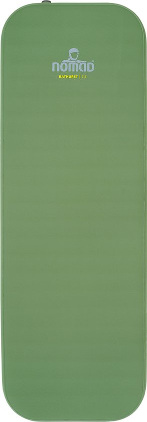NOMAD® Bathurst 7.5 | Slaapmat Zelfopblazend | 198 x 68 | 7.5 cm dikte | Groen | Incl Hoes van NOMAD