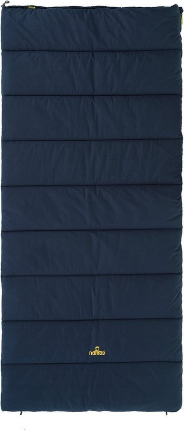 NOMAD® Blazer Classic '78 Organic XL Slaapzak - Navy - 100% Biologisch Percal Katoen - 2-Seizoenen Slaapzak - Aanritsbaar - Extra grote slaapzak - 220x95 cm van NOMAD