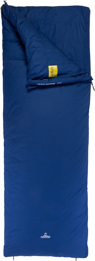 NOMAD® Blazer Down Slaapzak | 210x80cm Blauw | Lichtgewicht & Kwalitatief | Slaapzak | Incl Hoes | Perkal katoen | Dons vulling van NOMAD
