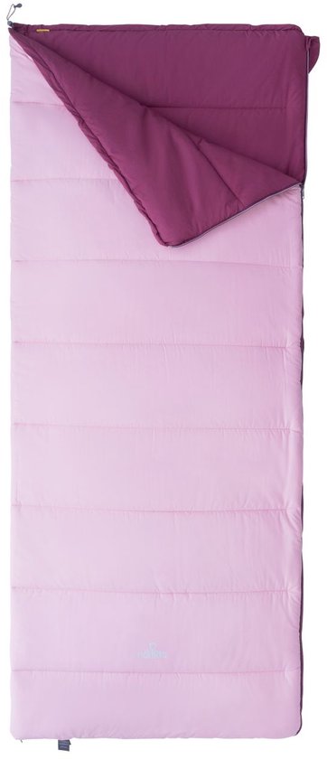 NOMAD® Blazer Kinderslaapzak | Linkssluitend | Pink en Roze| Katoen | Gerecycled Polyester vulling | Incl Hoes van Merkloos