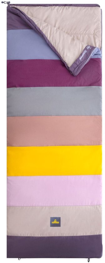 NOMAD® Blazer Multicolour Slaapzak | Linkssluitend | Diverse kleuren | Katoen | Gevoerde tochtstrook van Merkloos