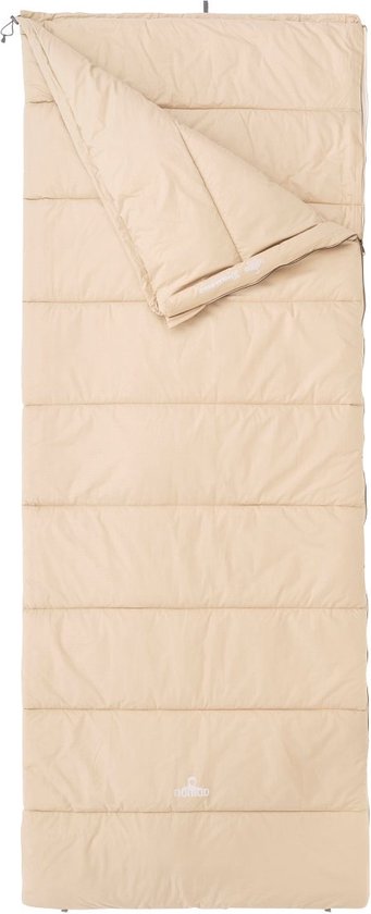 NOMAD® Blazer Slaapzak Dekenmodel | Beige | 205x80 cm | Katoen | Aanritsbaar | Tochtstrip | Tweewegrits | Incl Hoes van NOMAD