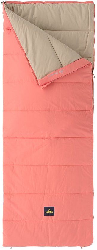 NOMAD® Blazer Slaapzak Dekenmodel | Coral | Tot 190cm lichaamslengte | Katoen | Aanritsbaar | Tochtstrip | Tweewegrits | Incl Hoes van NOMAD