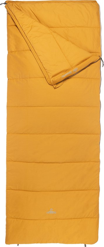 NOMAD® Blazer Slaapzak Dekenmodel - Geel - 205x80 cm - Katoen - Aanritsbaar - Tochtstrip - Tweewegrits - Incl Hoes van NOMAD
