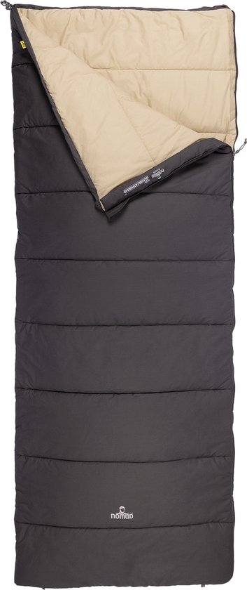 NOMAD® Blazer Slaapzak Dekenmodel - Grijs - 205x80 cm - Katoen - Aanritsbaar - Tochtstrip - Tweewegrits - Incl Hoes van NOMAD