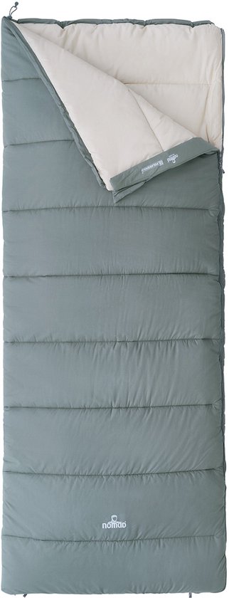NOMAD® Blazer Slaapzak Dekenmodel | Groen | Tot 190cm lichaamslengte | Katoen | Aanritsbaar | Tochtstrip | Tweewegrits | Incl Hoes van Merkloos