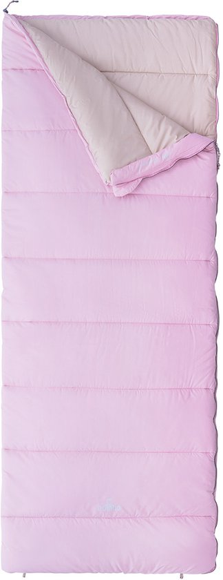 NOMAD® Blazer Slaapzak Dekenmodel | Roze | Tot 190cm lichaamslengte | Katoen | Aanritsbaar | Tochtstrip | Tweewegrits | Incl Hoes van Merkloos