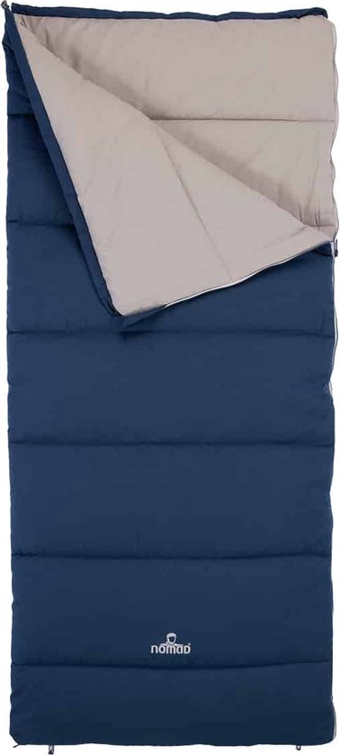 NOMAD® Brisbane Slaapzak Kinderen - Blauw - Katoen - Junior / Kind - 160x70 cm - Tot lichaamslengte 145 cm - Incl Hoes van NOMAD