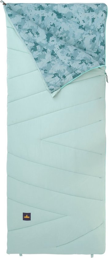 NOMAD® Bronco Omkeerbare Slaapzak | 205x80cm Blauw | Lichtgewicht & Kwalitatief | Koppelbaar | Zachte voering | Koordtunnel | Incl Hoes van NOMAD