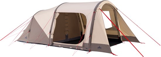 NOMAD® Dogon 280 TC Air Familietent | Comfortabele Tunneltent | 4 personen | Ruime leefruimte | Verduistend binnendoentent | Goede Ventilatie | Zand kleur van Merkloos