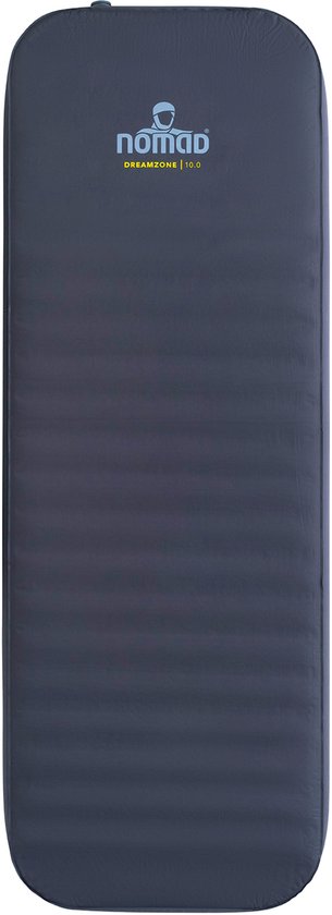 NOMAD® Dreamzone 10.0 Slaapmat Zelfopblazend | 198x68 | Dikte 10 cm | Donkergrijs | 1 Persoons Luchtbed | Incl Hoes van Merkloos