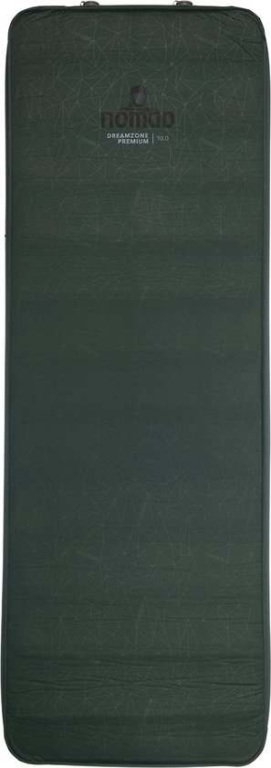 NOMAD® Dreamzone Premium 10.0 Slaapmat | Zelfopblazende mat Groen | 198x66x10cm | Lichtgewicht & Kwalitatief | Incl Hoes | Lichaam vormend materiaal van Merkloos