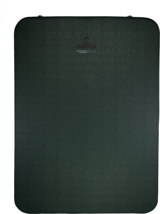 NOMAD® Dreamzone Premium Duo 10.0 Slaapmat | Zelfopblazende mat Groen | 198x150x10cm | Lichtgewicht & Kwalitatief | Incl Hoes | Lichaam vormend materiaal van NOMAD