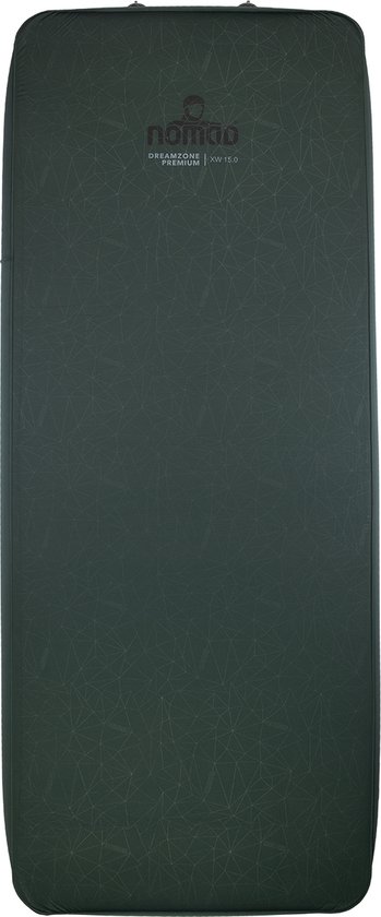 NOMAD® Dreamzone Premium XW 15.0 Slaapmat | Zelfopblazende mat Groen | 198x78x15cm | Lichtgewicht & Kwalitatief | Incl Hoes | Lichaam vormend materiaal van NOMAD