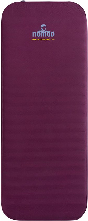 NOMAD® Dreamzone XW 10.0 slaapmat | Zelfopblazend | 198 x 68 cm | Dikte 10 cm | Extra breed | Oudroze | 1-persoons luchtbed | Eenvoudig opblazen en leeg laten lopen | Inclusief hoes